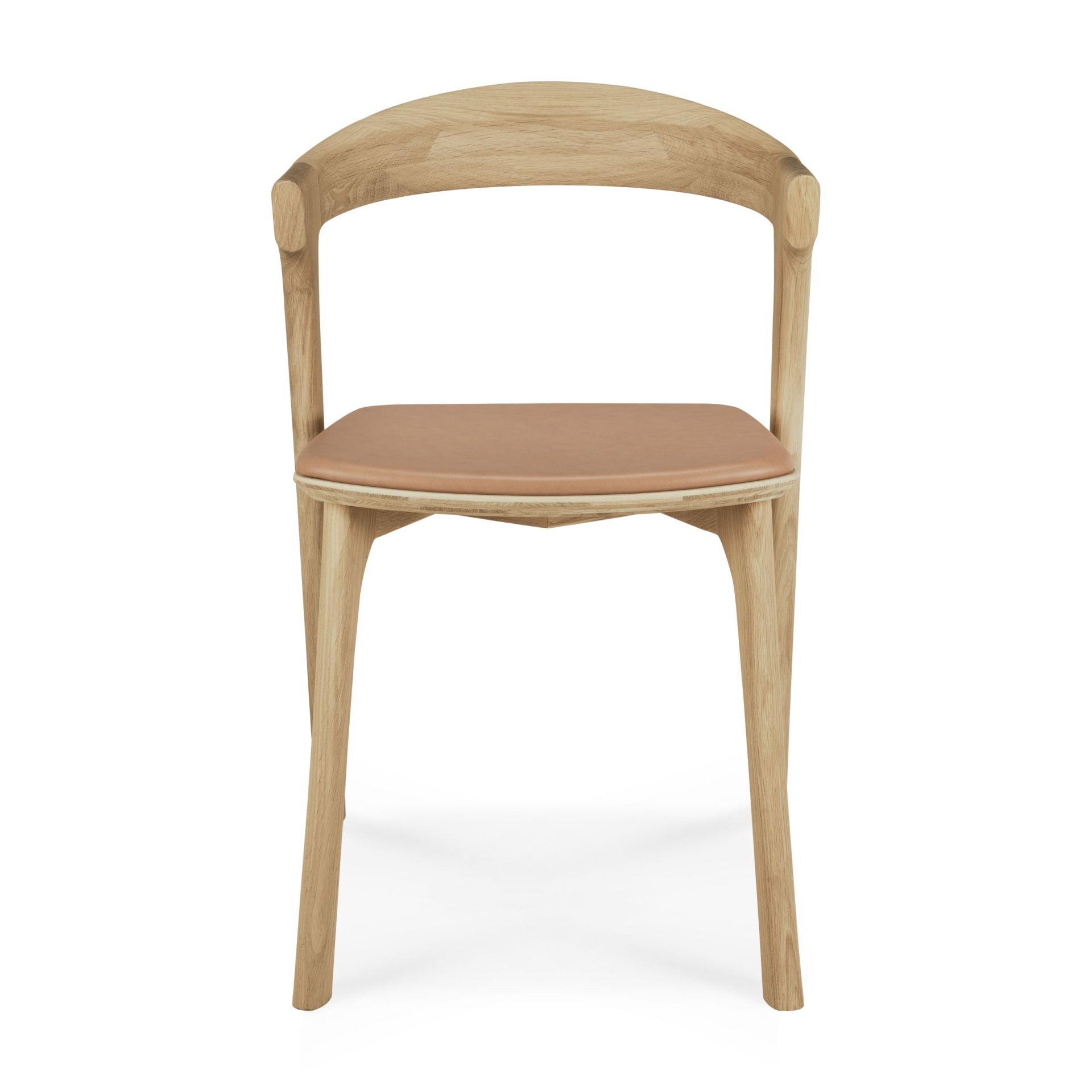 Chaise Bok chêne laqué - cuir Sienna Ethnicraft
