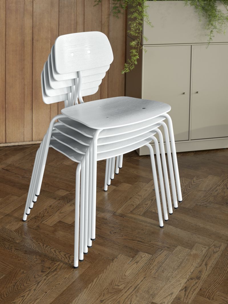 Kevi E2060 Chaise Chêne - chromé Montana QUICK SHIP