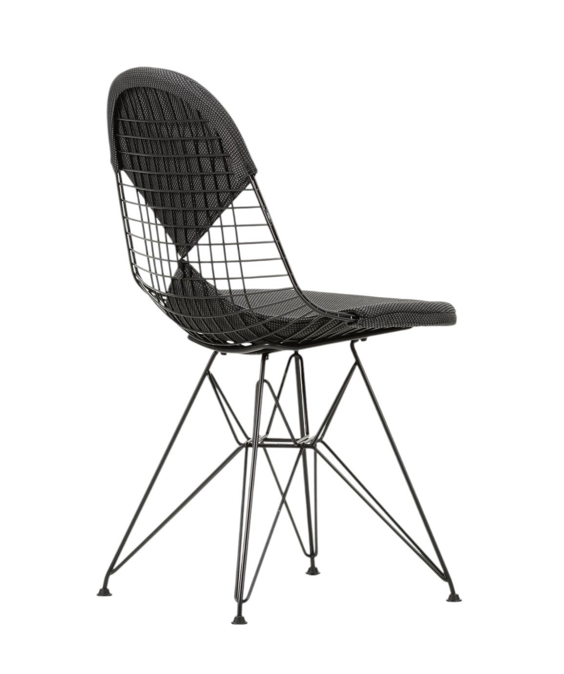 DKR-2 Wire Chair chaise avec assise et dossier rembourrés Vitra