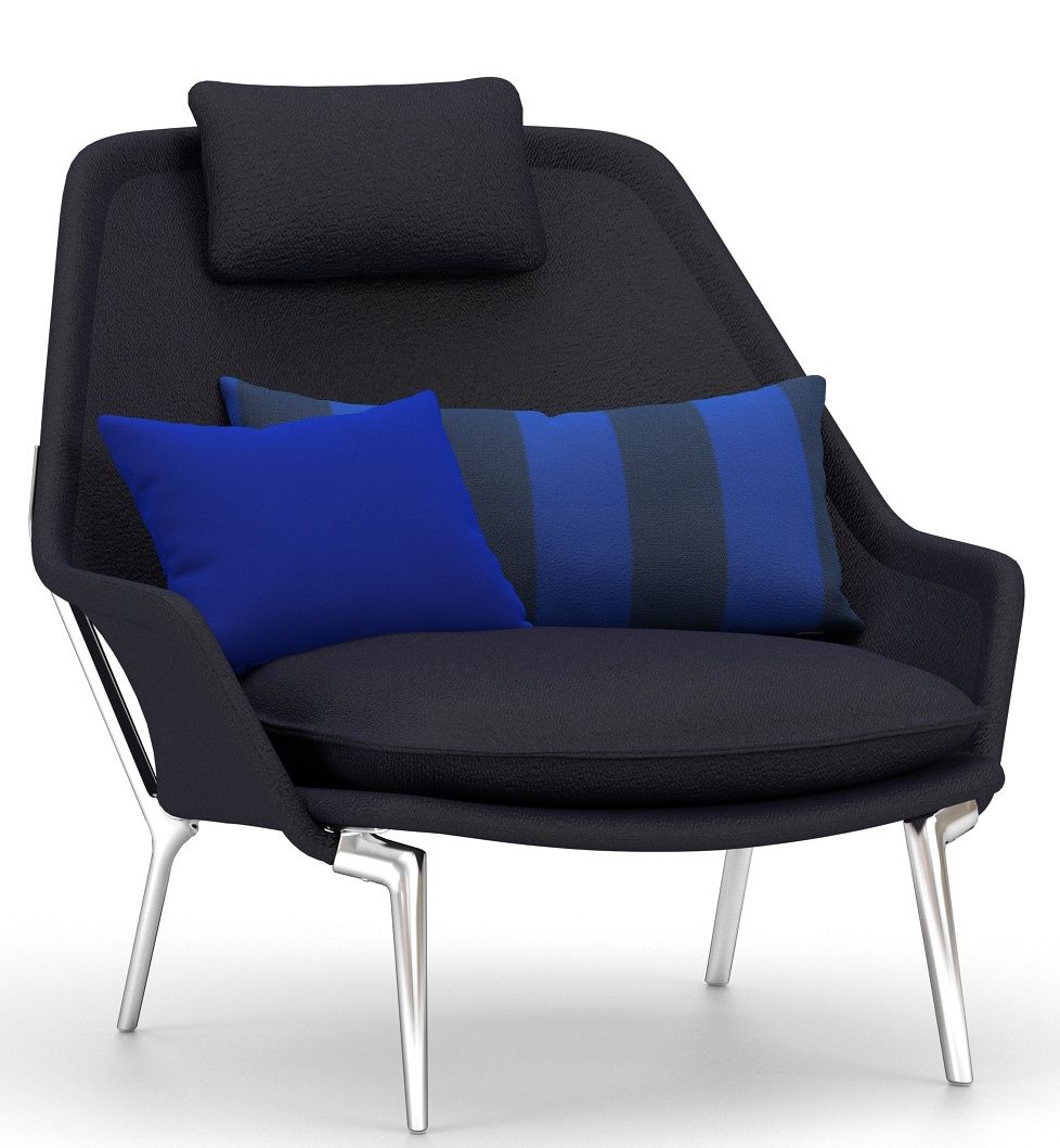 Slow Chair Fauteuil en tissu Vitra 