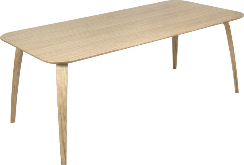 GUBI Dining Table Table à manger rectangulaire 100x200 Gubi 
