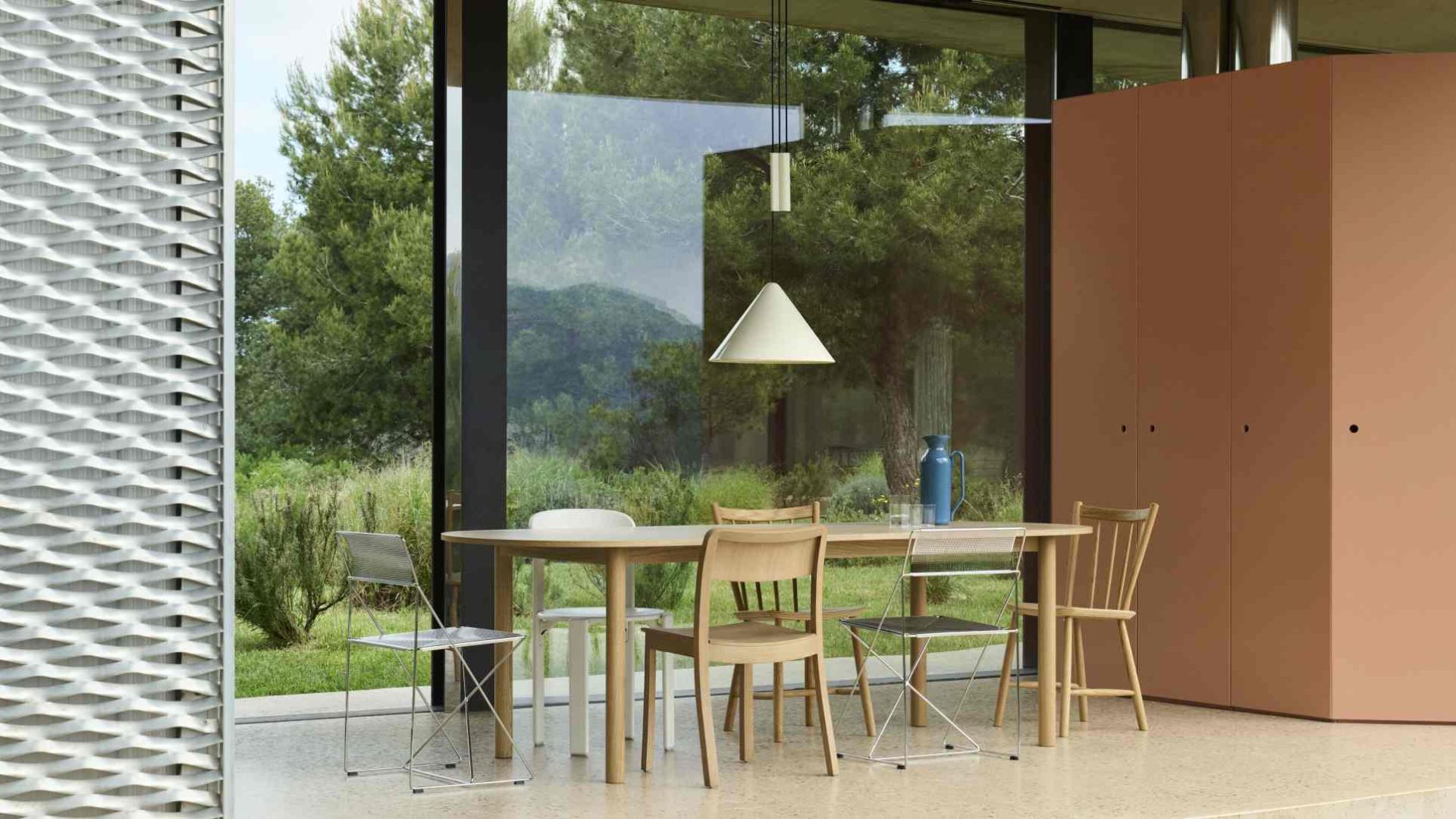 Annex Table Oblong Table à manger Ovale Hay 