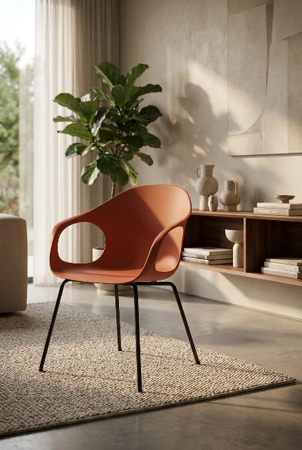 Fauteuil Elephantino piètement quatre pieds Kristalia