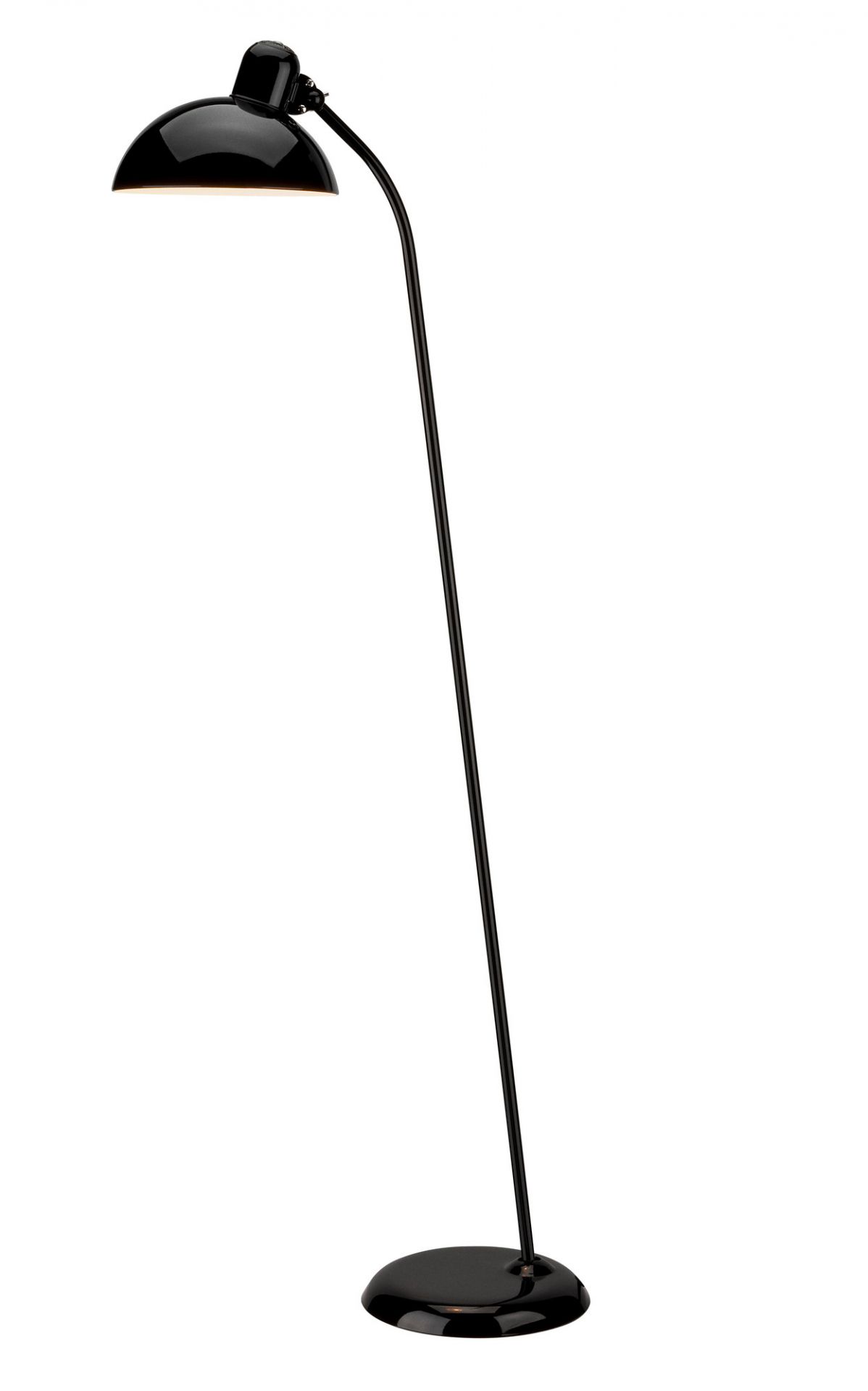 6556 F Lampadaire KAISER idell Fritz Hansen noir brillant