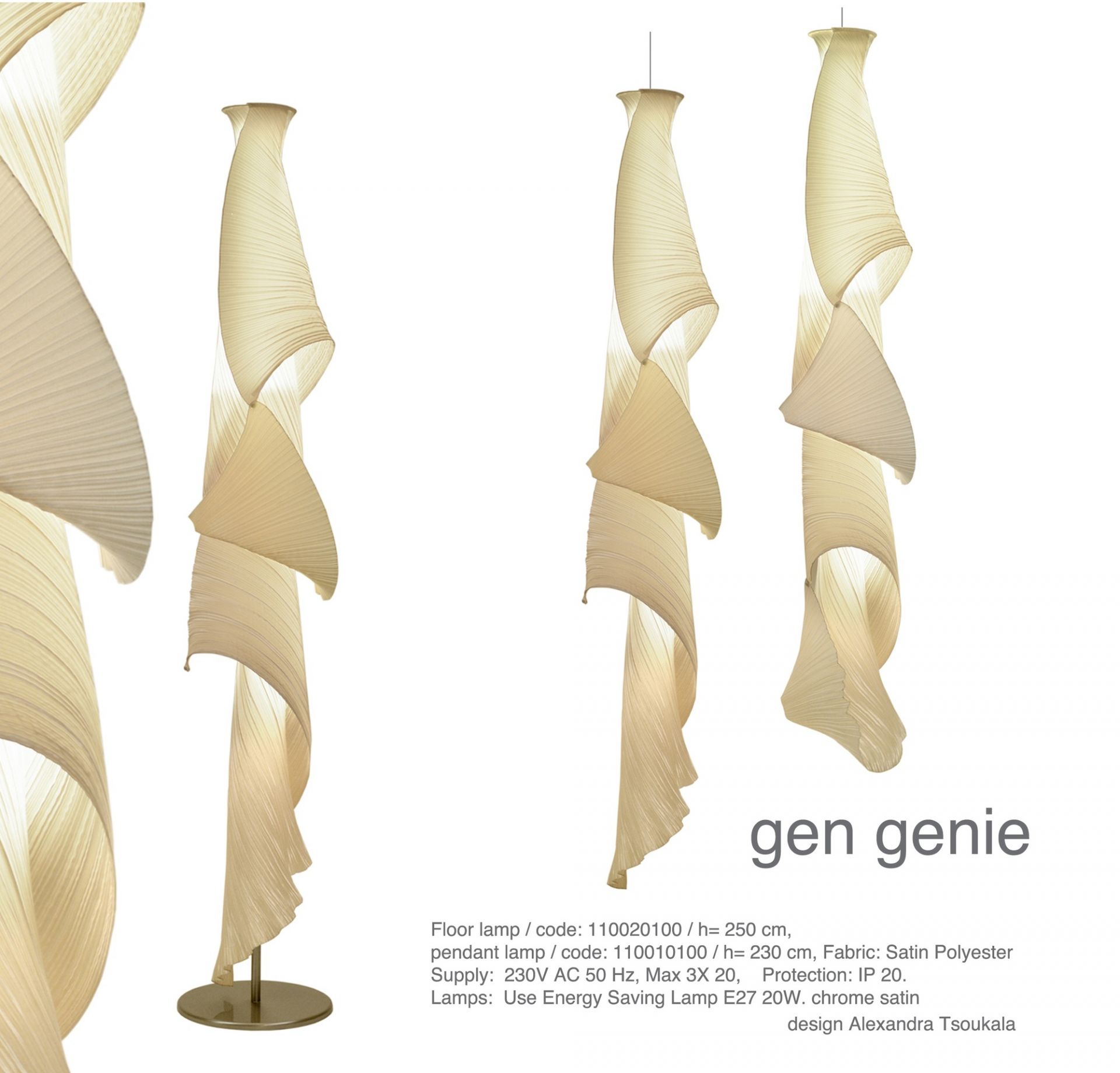 Gen Genie Pendant luminaire Alexandra Tsoukala