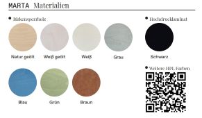 MARTA Table minimaliste en bois Das ganze Leben