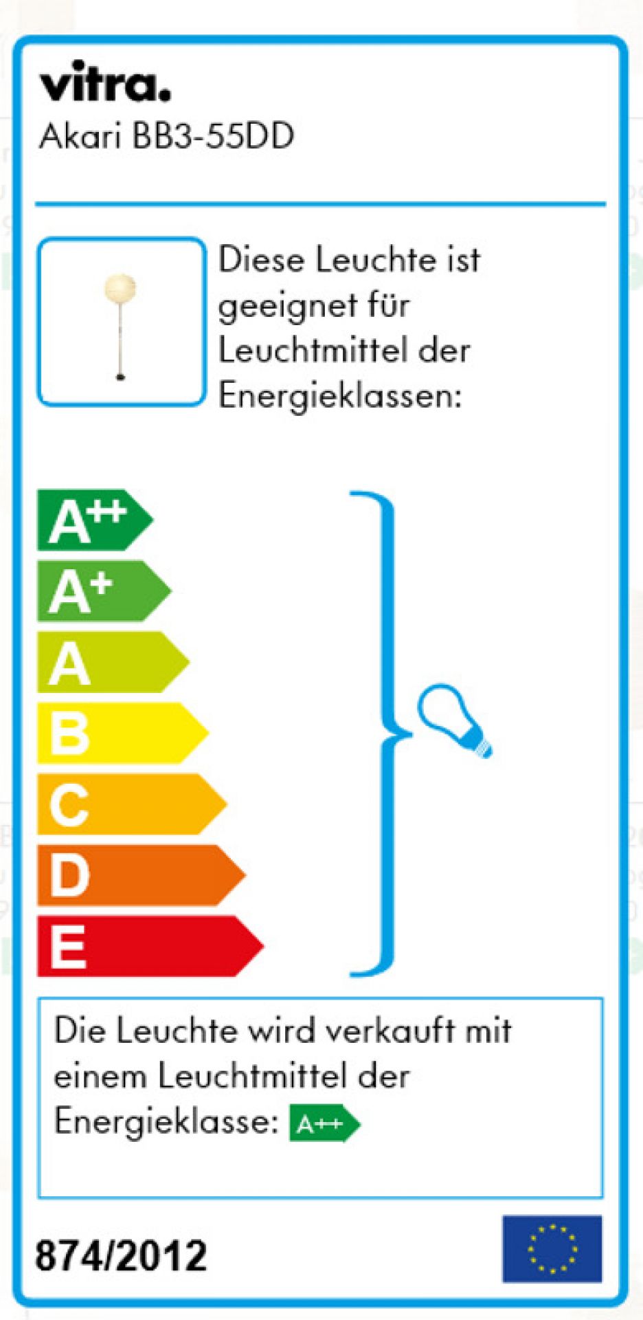 Akari Lampadaire BB3-55DD Vitra