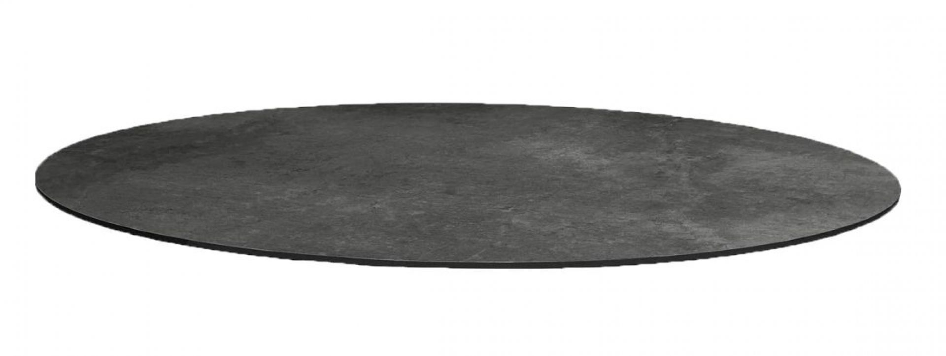Joy Outdoor Table de salle à manger ronde Pied gris clair / Plateau stratifié compact Cane-Line