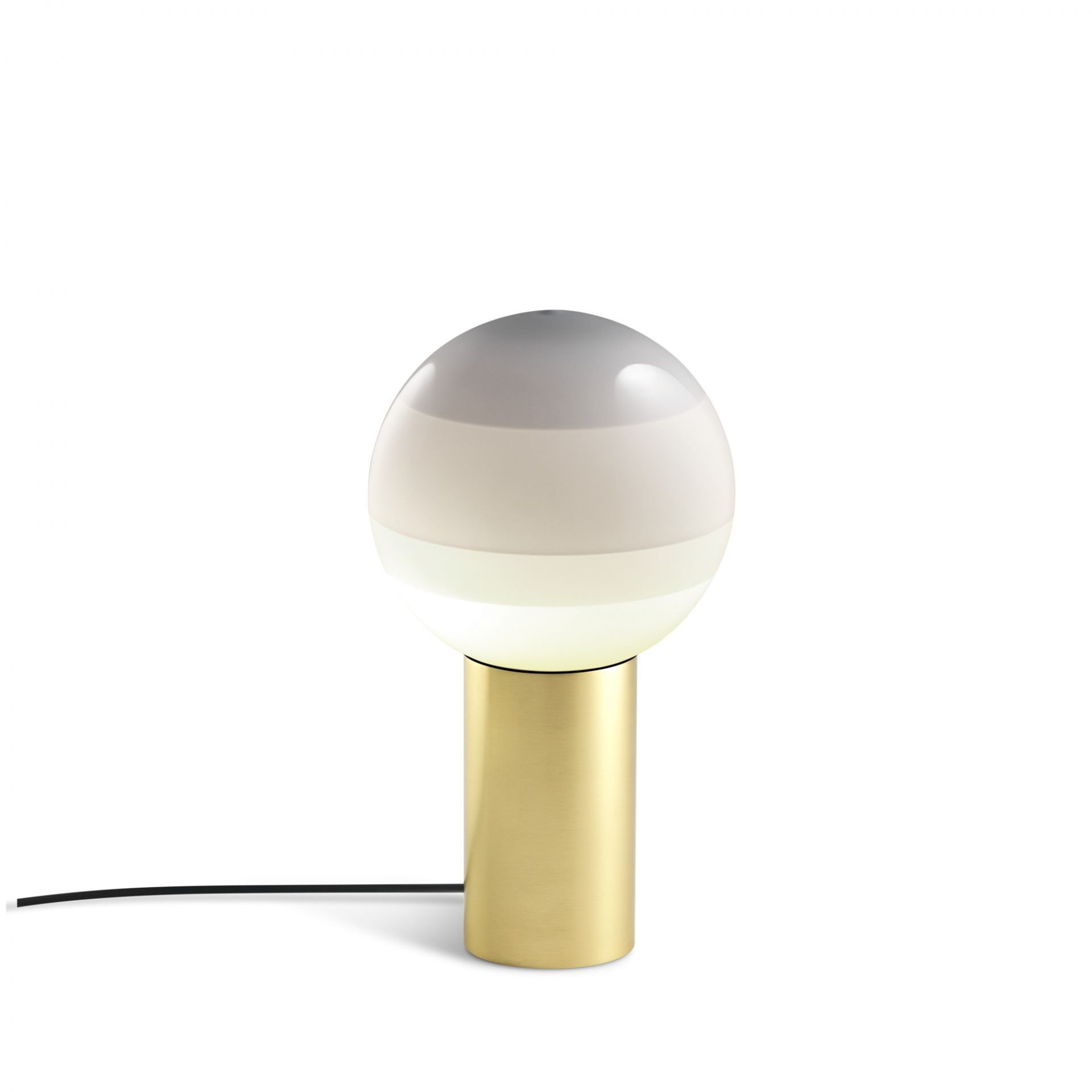 Dipping Light S LED Lampe de table Marset blanc perle - laiton