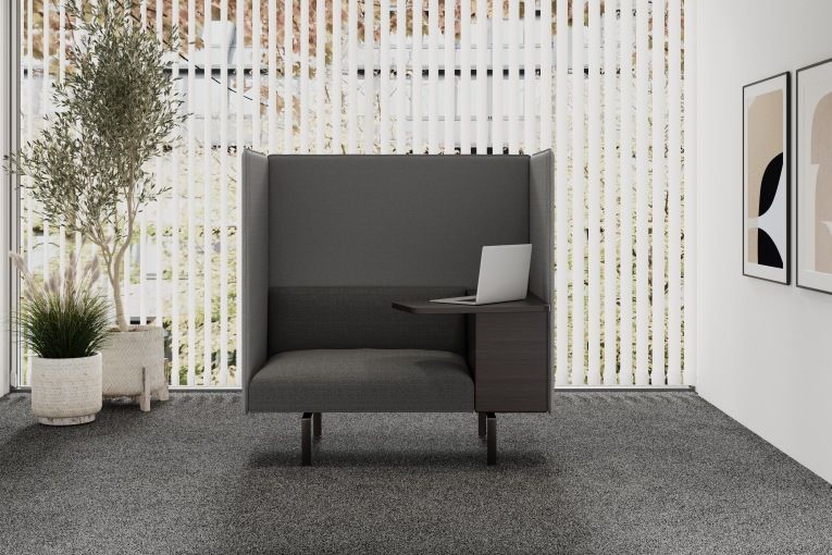 Muud Silent Fauteuil avec tablette écritoire Walter Knoll
