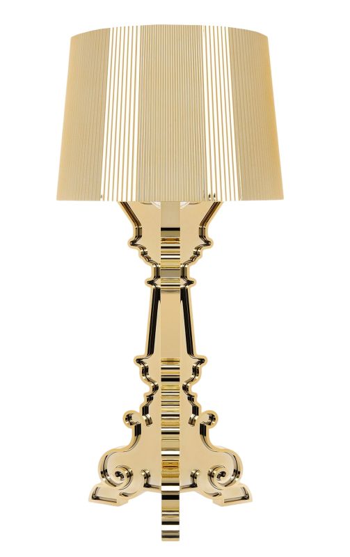 Bourgie lampe de table plaqué or Kartell