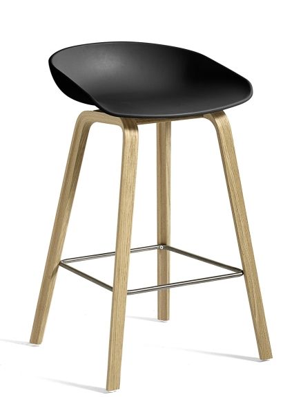 About a Stool AAS32 / AAS 32 Tabouret Faible Hay Black - vernis à base d'eau