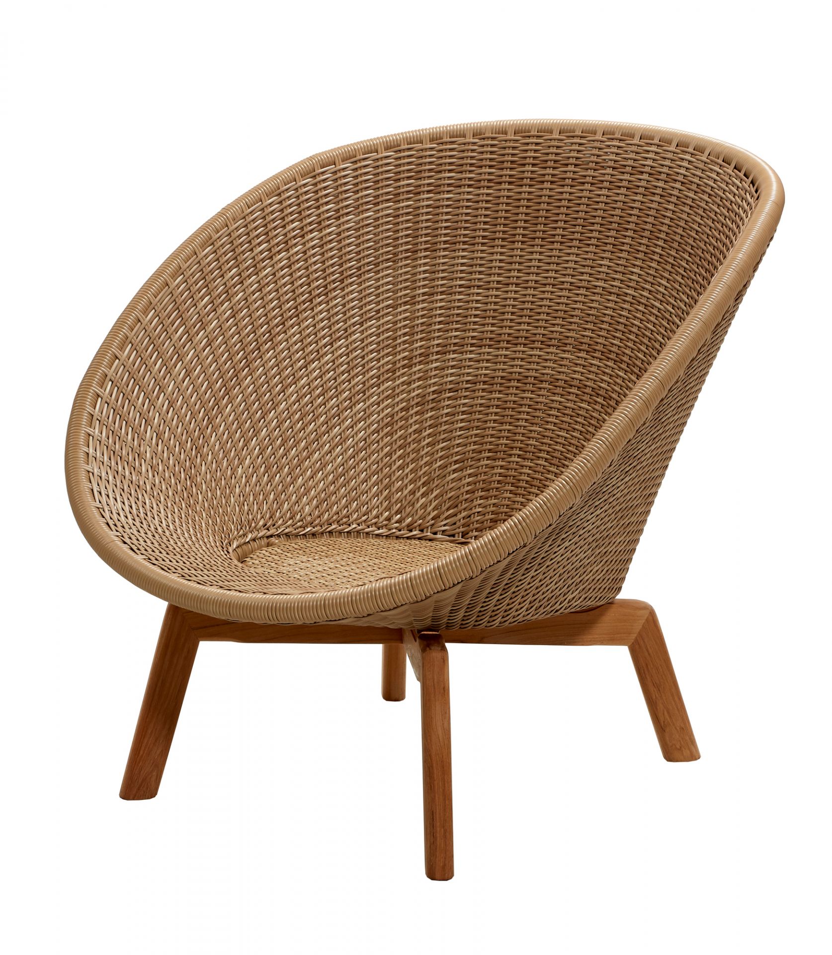 Peacock Outdoor Chaise longue Fibre Cane-Line gris