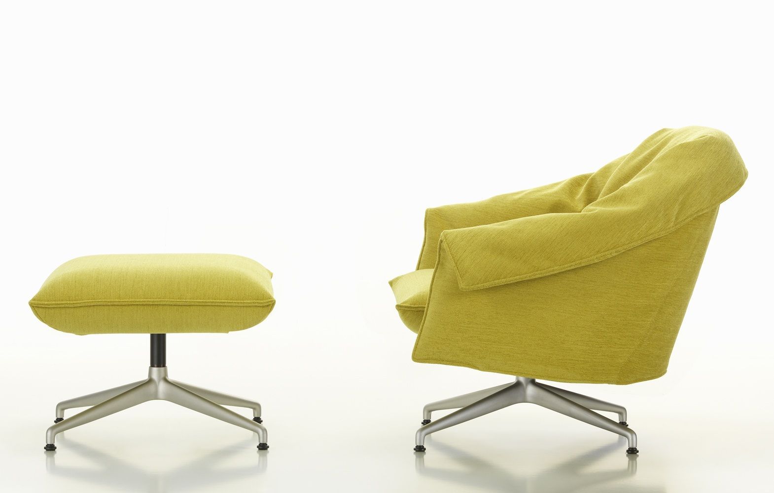 Bascule Fauteuil Lowback avec pouf Vitra