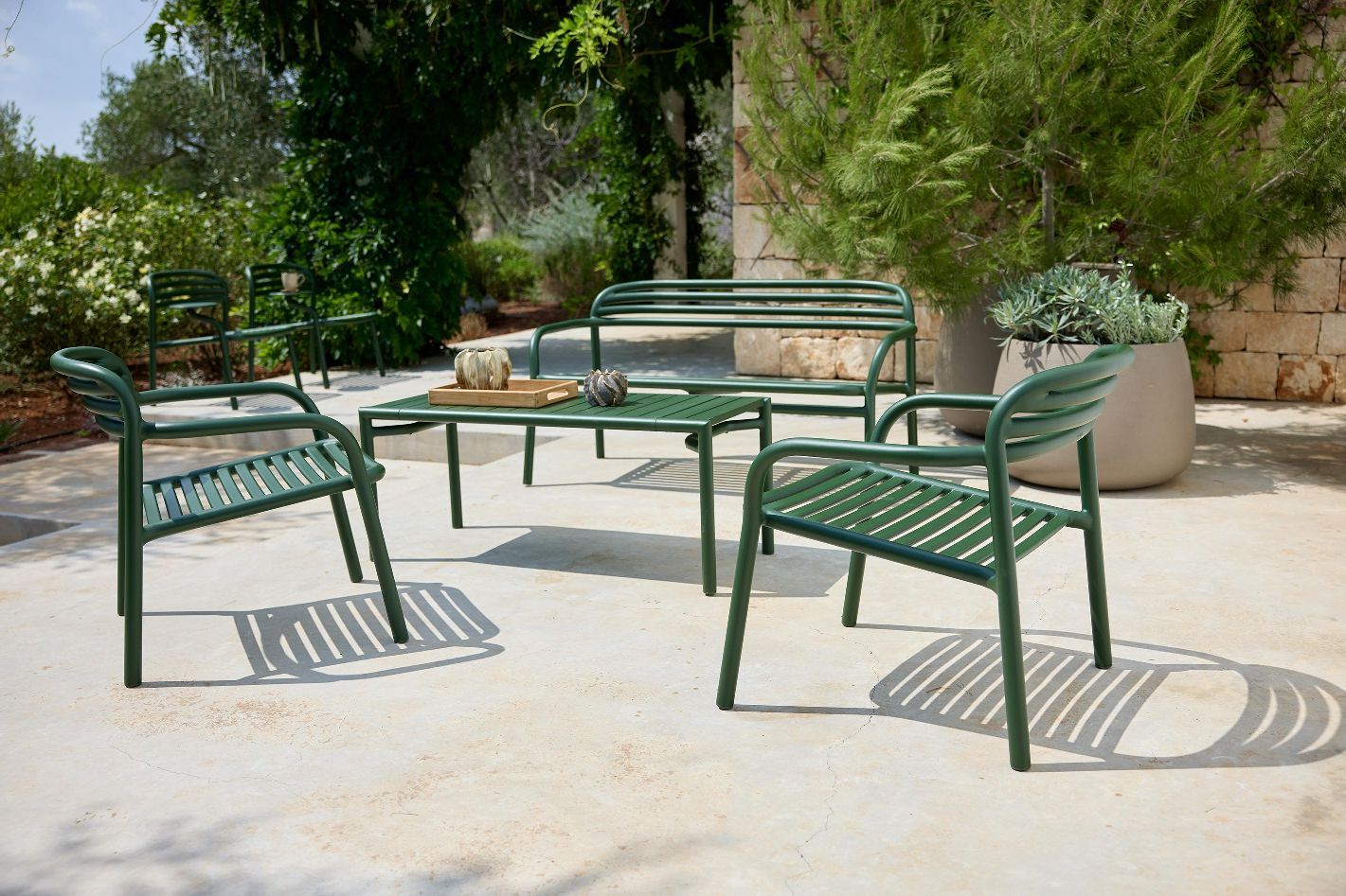 Jardinière ronde moyenne pour terreau, jardinière d'extérieur à cannelures