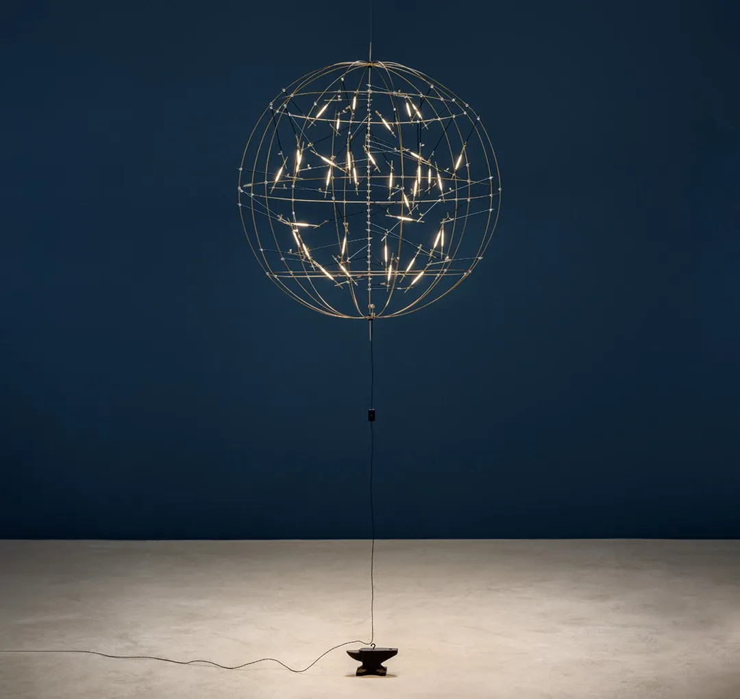 Póta! Lampe suspendue avec enclume et connecteur Ø50cm Catellani & Smith