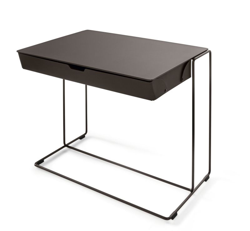 Oki Side Table Table d'appoint avec sac en cuir Walter Knoll