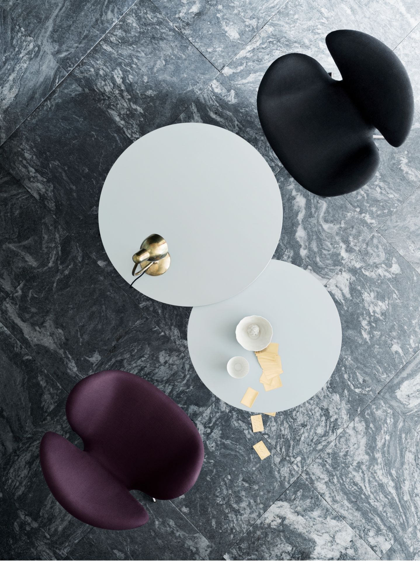 Série Table basse Ronde Fritz Hansen
