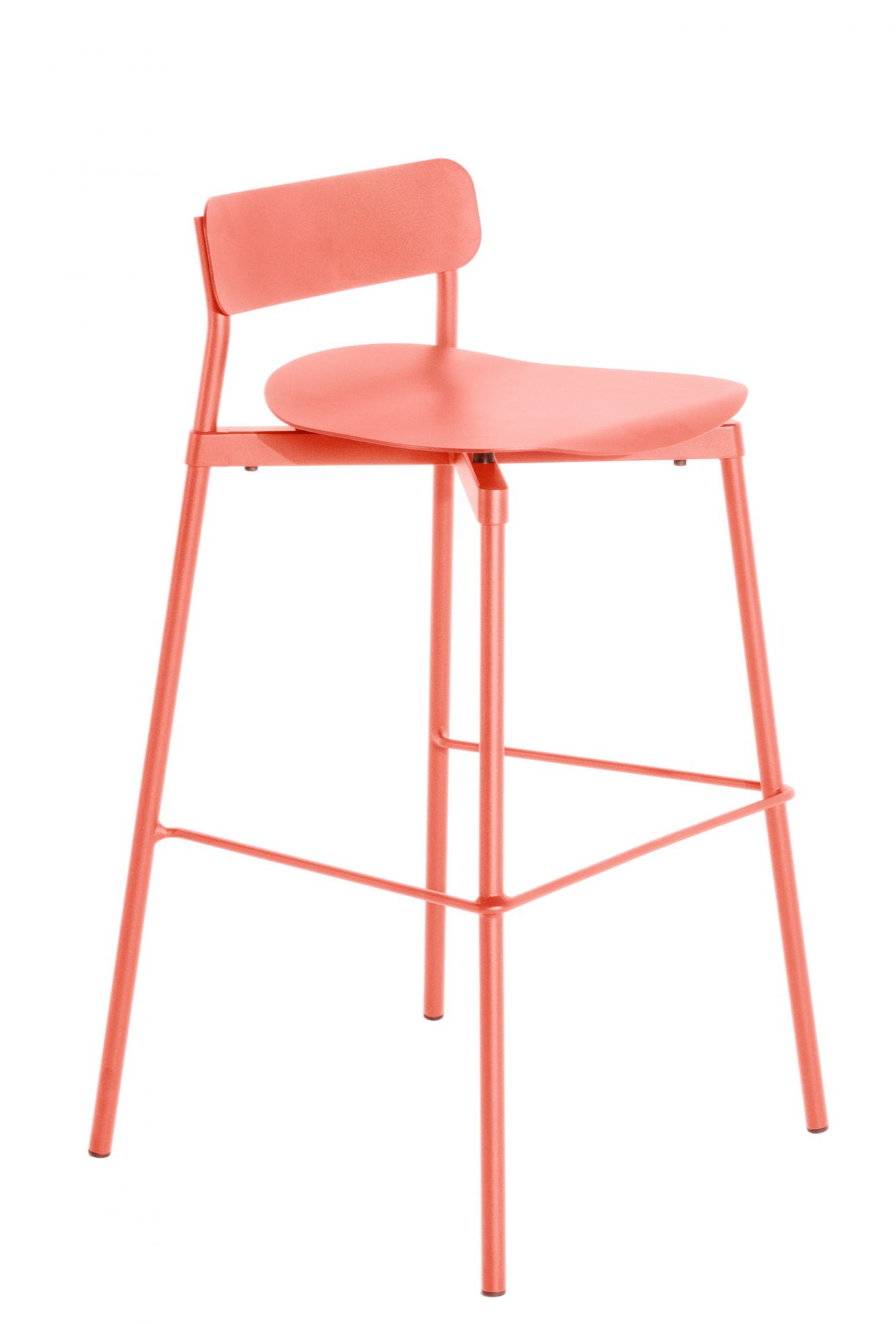 Fromme Barstool Tabouret de bar H 75 cm Petite Friture Corail Fromme Barstool Tabouret de bar H 75 cm Petite Friture Corail