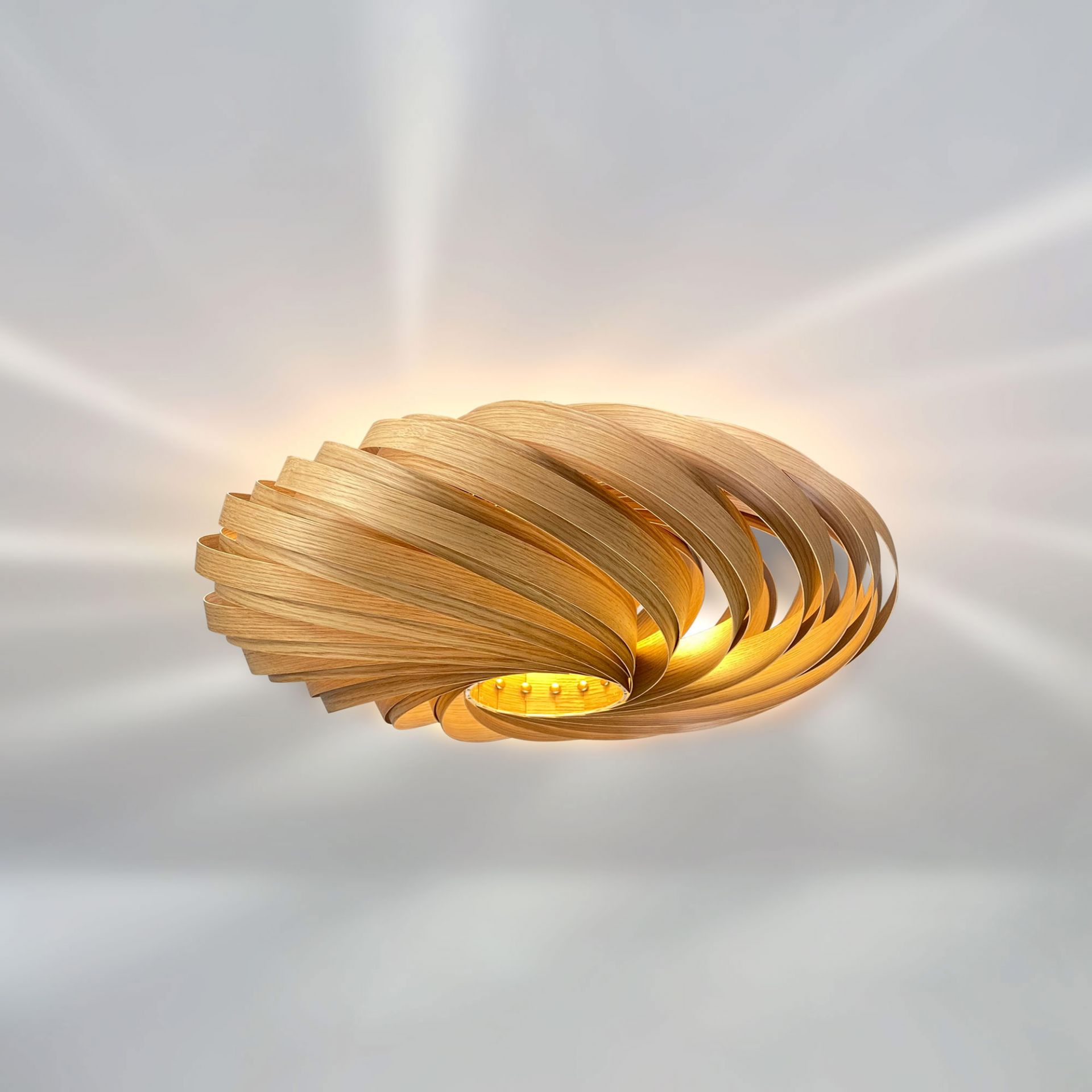 Veneria Plafonnier Chêne Ø50 cm Gofurnit