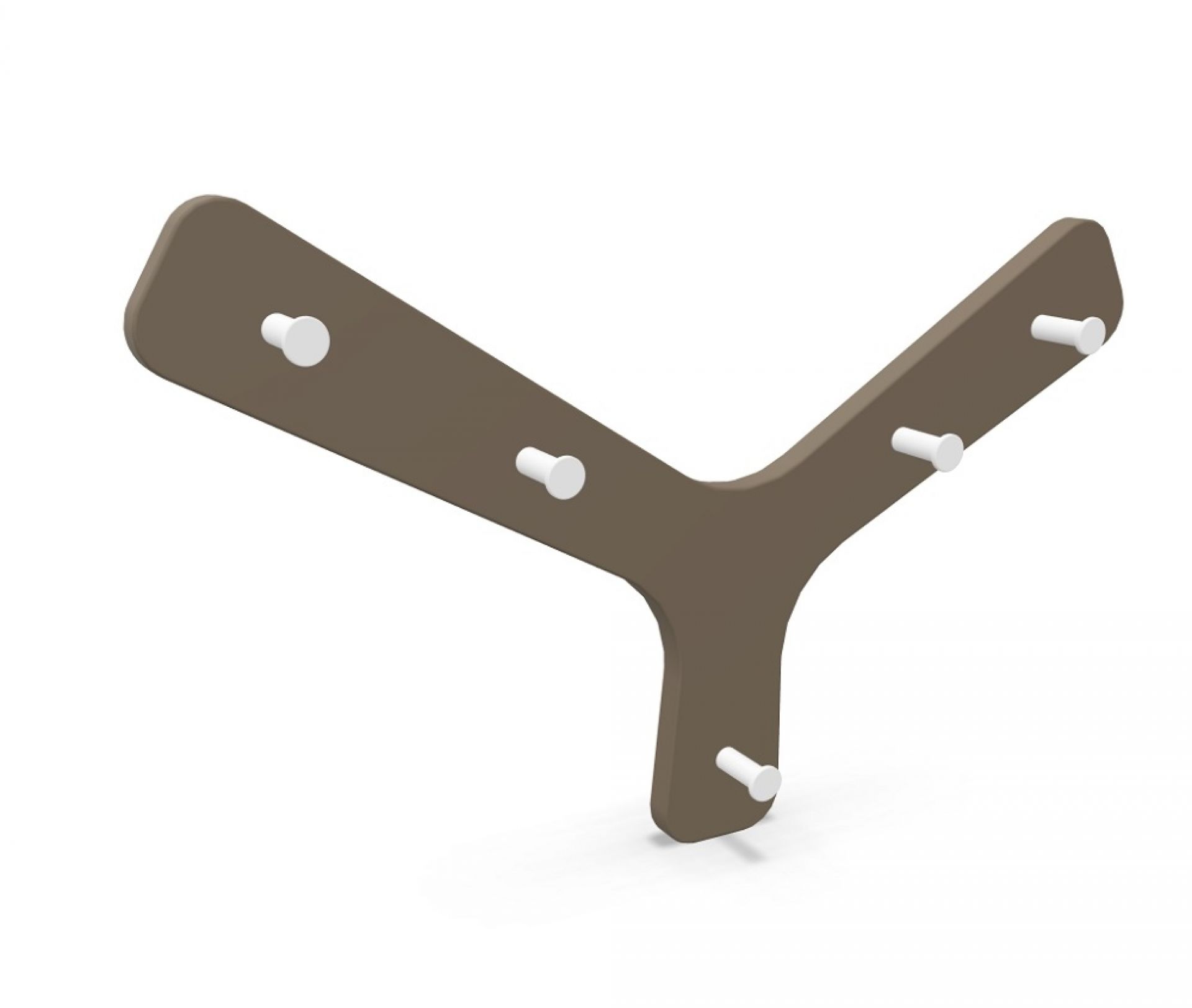 Branch Porte-manteau Gris chaud Cascando