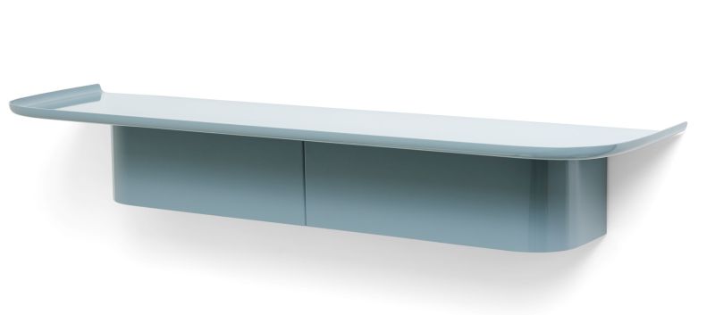 Corps Shelf Small 7 hooks Étagère murale Hay