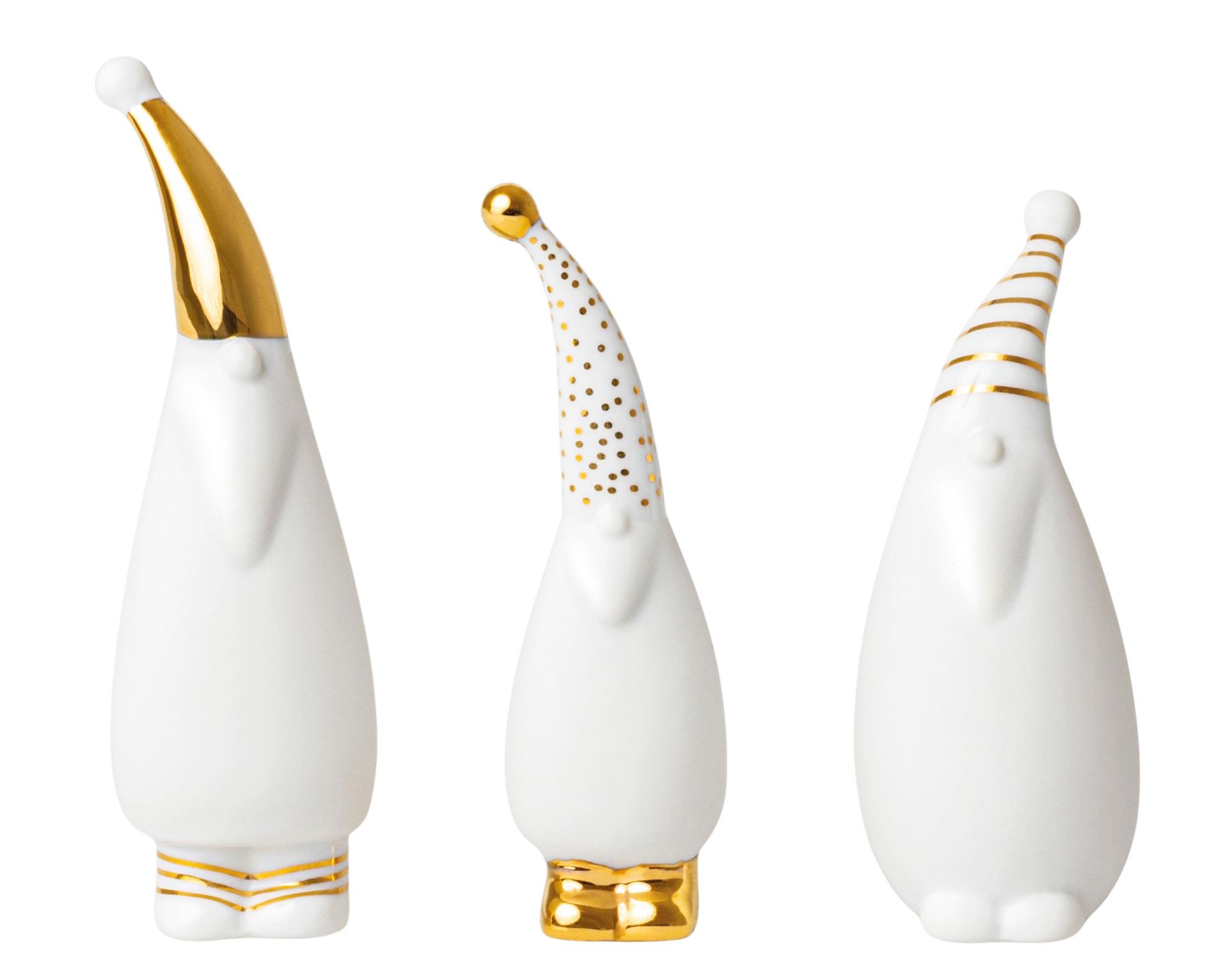 Ensemble de figurines du Père Noël (3 pièces) roues