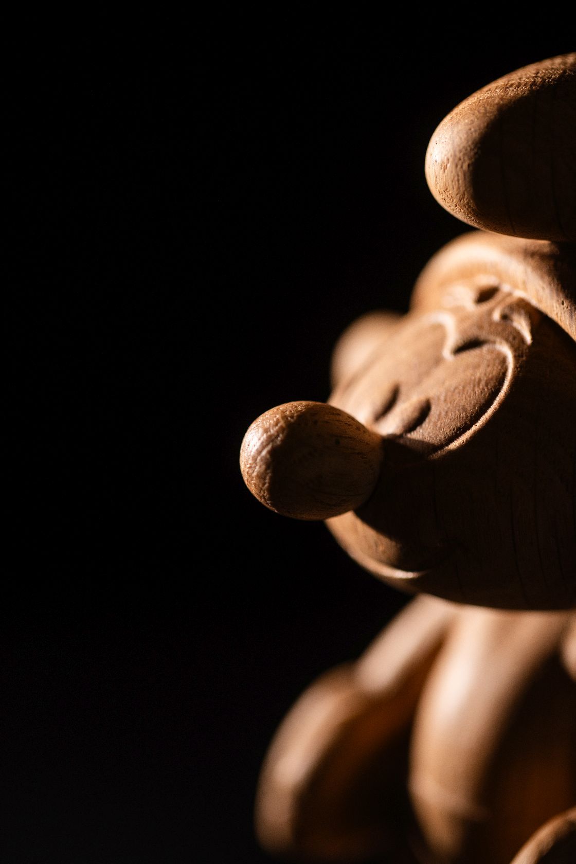 Petite figurine en bois Schtroumpf Boyhood