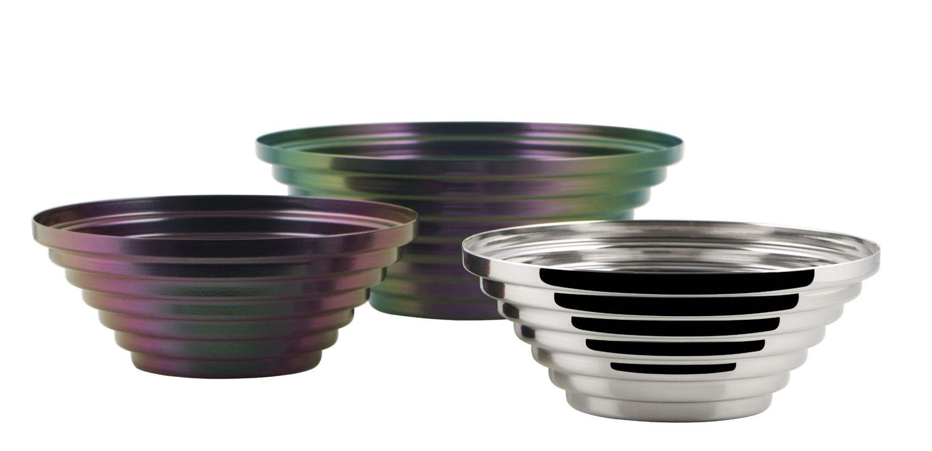 Maya bol rond Ø 25 cm Greenpurple 7320/25GRP Alessi  