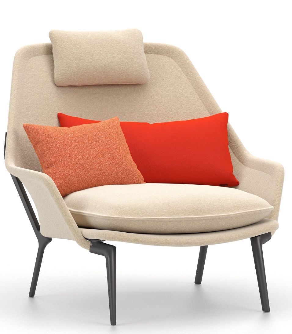 Slow Chair Fauteuil en tissu Vitra 