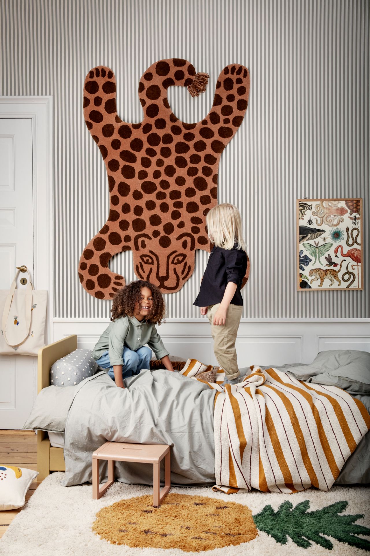 Safari Tufted Rug Tapis capitonné Leopard Ferm Living