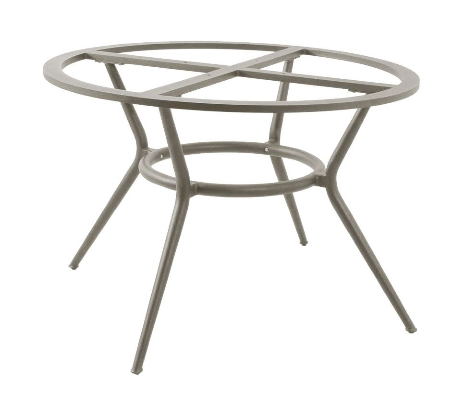 Joy Outdoor Table à manger ronde Teck Pied Taupe Cane-Line