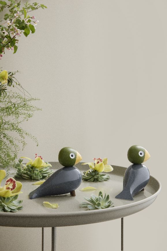 Songbirds Oiseaux chanteurs Figure en bois Rossignol Kay Bojesen