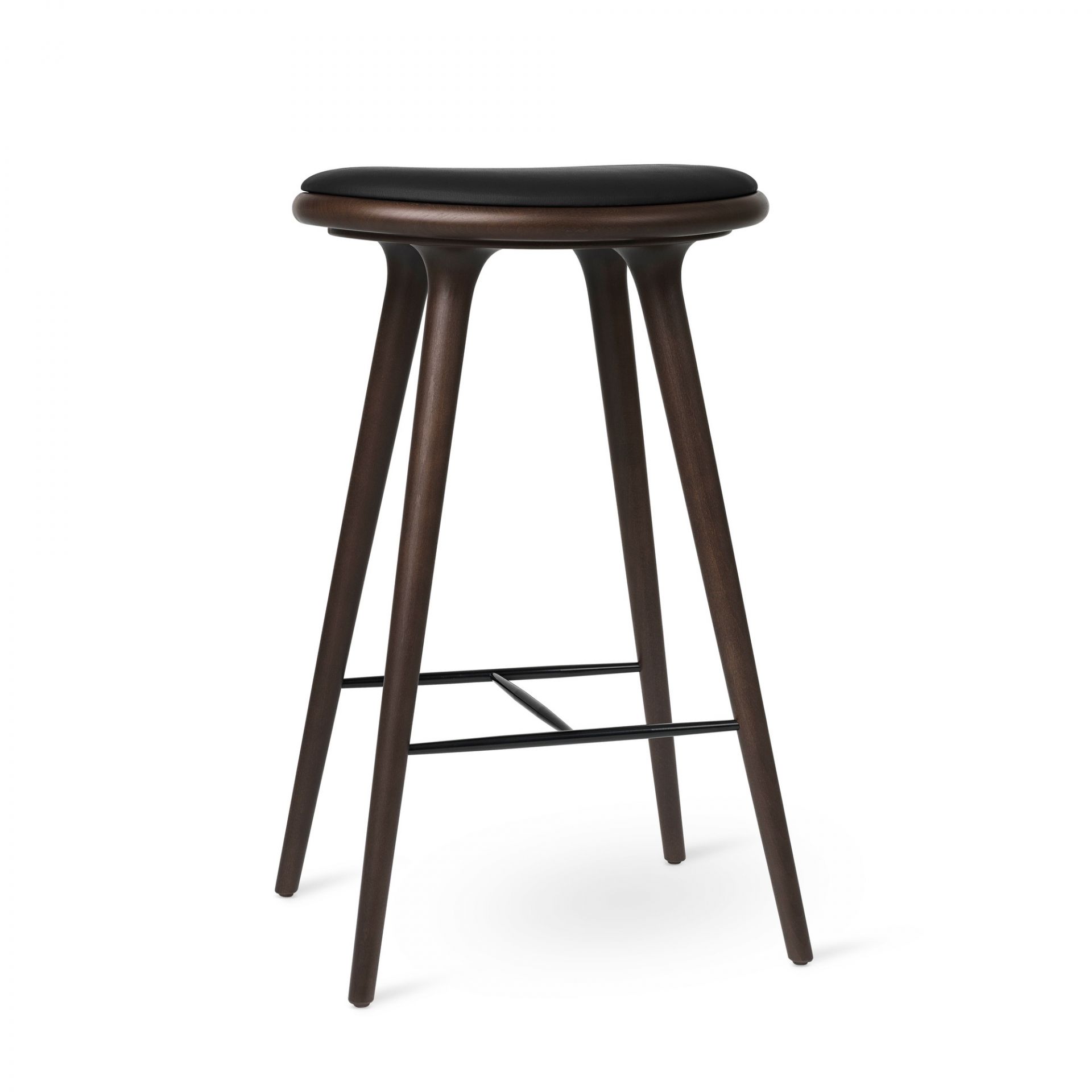 Tabouret / Tabouret de bar Mater de hêtre de couleur foncée
