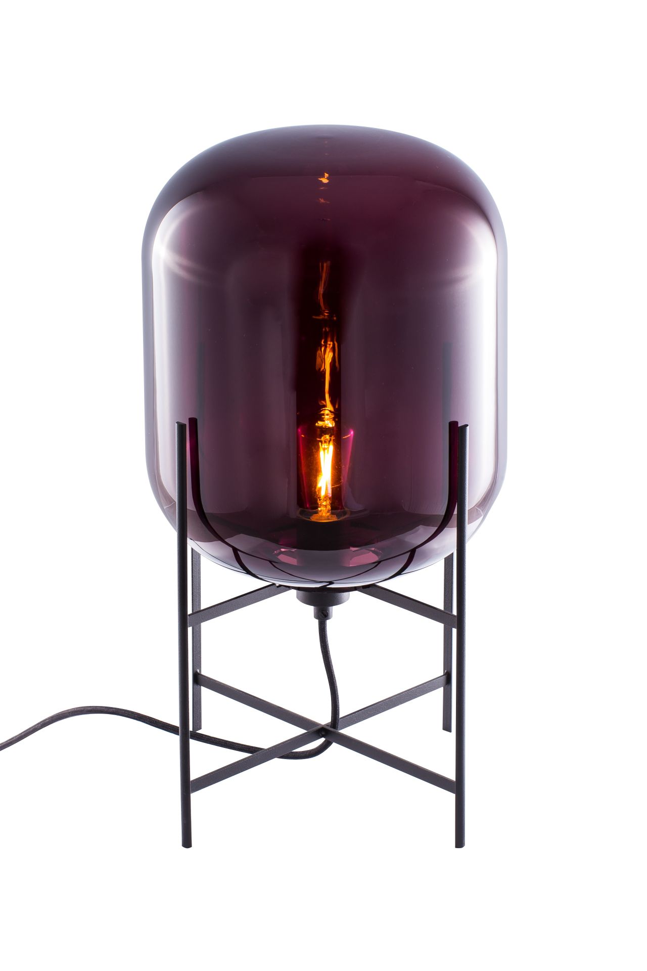 Oda Small lampe de table aubergine Pulpo