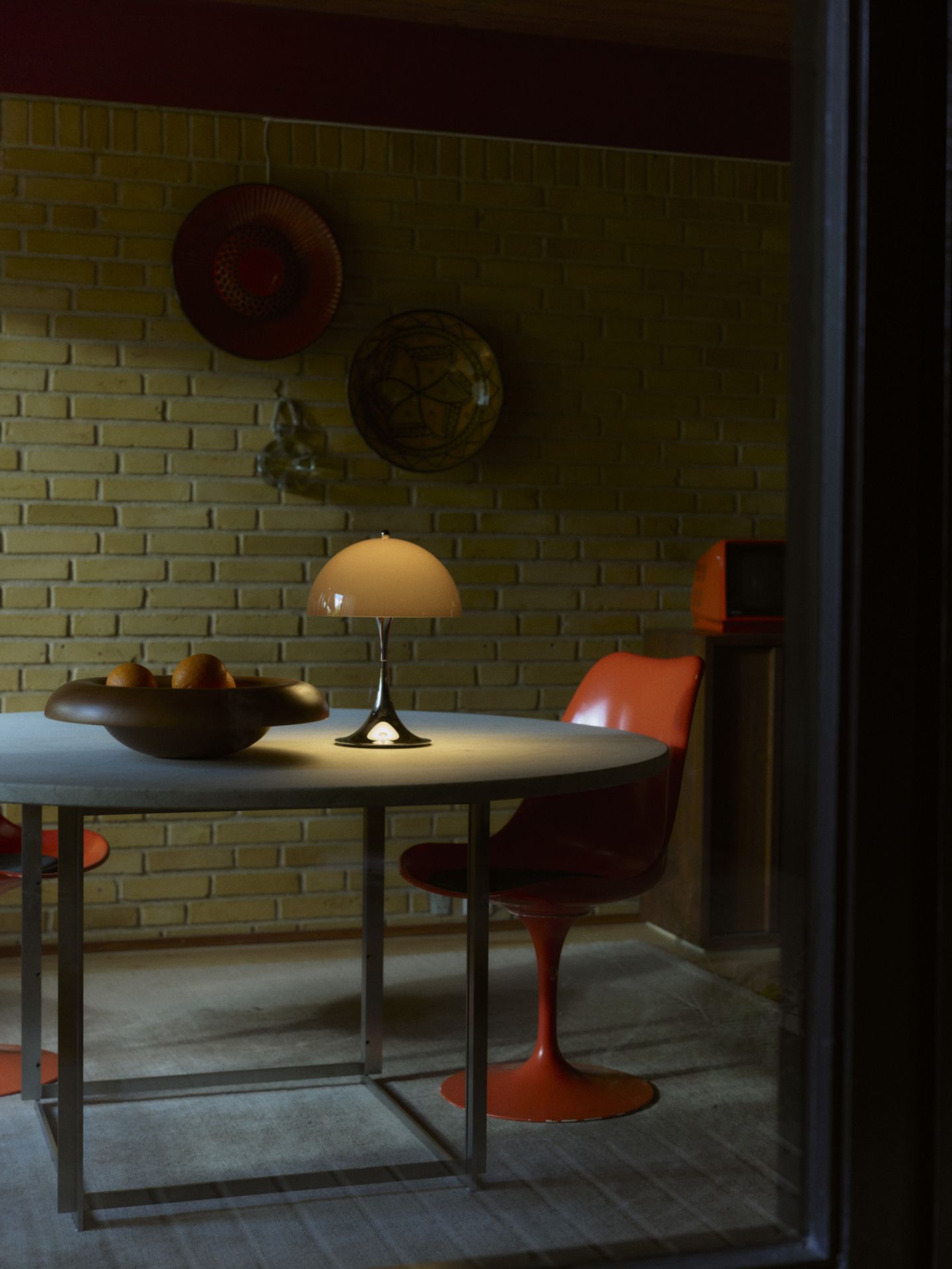 Panthella 250 Portable Chrome Lampe à batterie / lampe de table Louis Poulsen