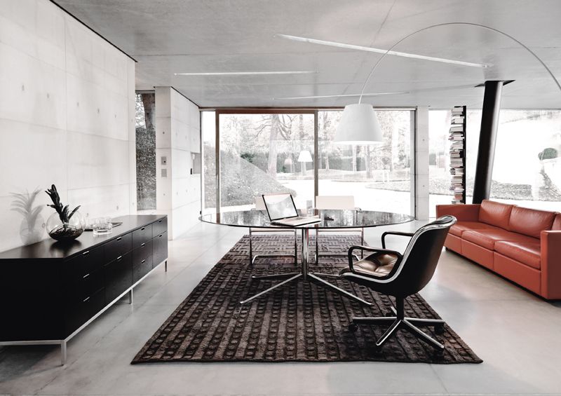 Pollock Executive chaise pivotante avec accoudoirs Knoll International 