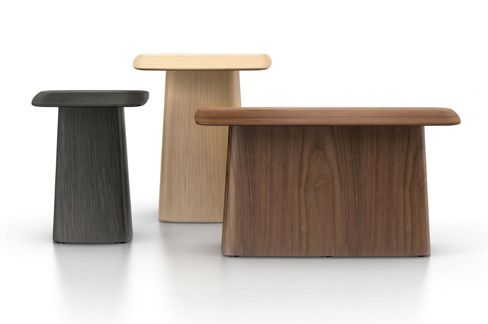 Grande Table d’appoint noyer Wooden Side Table Beistelltisch Vitra