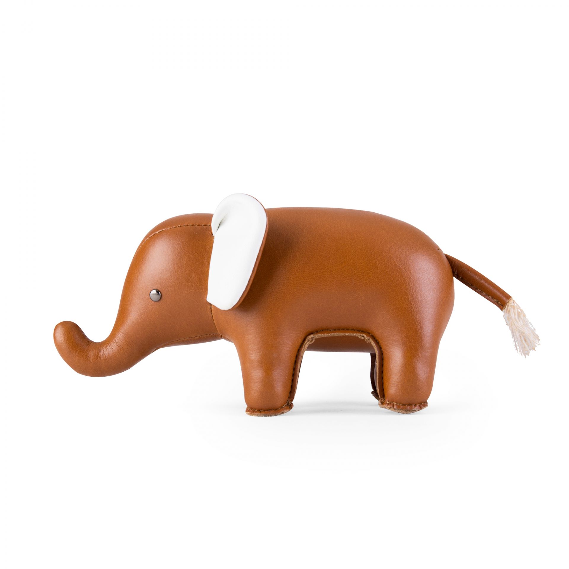 Presse-papiers Classic Eléphant Tan/Blanc Züny