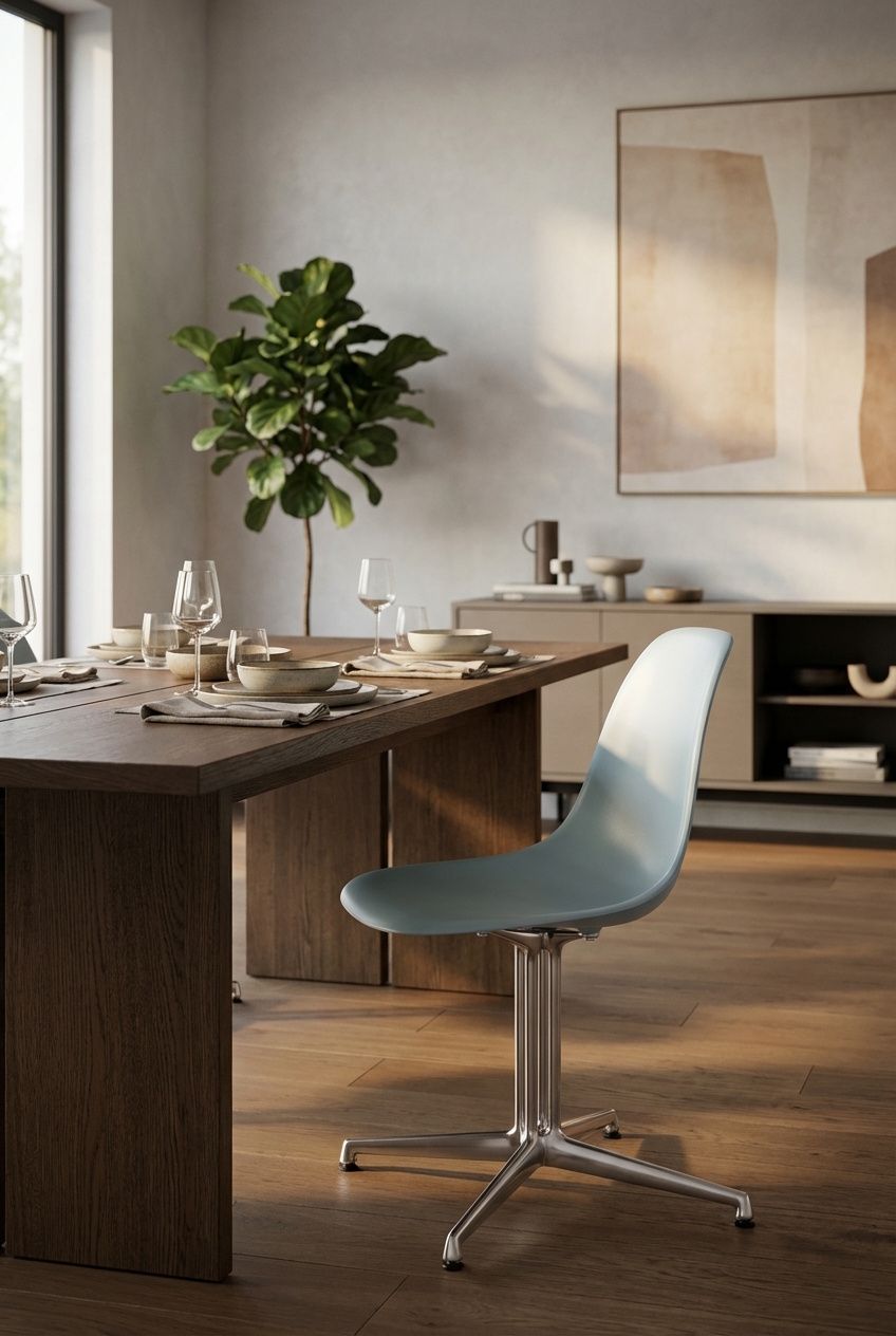 Eames Plasic Side Chair DSL RE Chaise Vitra