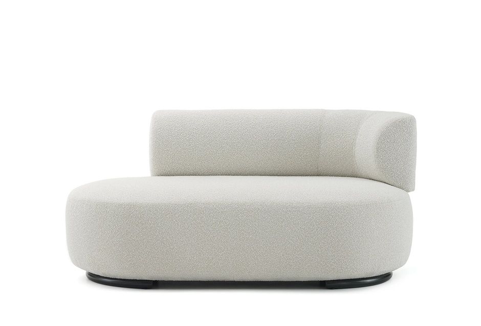 K-Wait Dormeuse Accoudoir gauche Bouclé Ecru Kartell