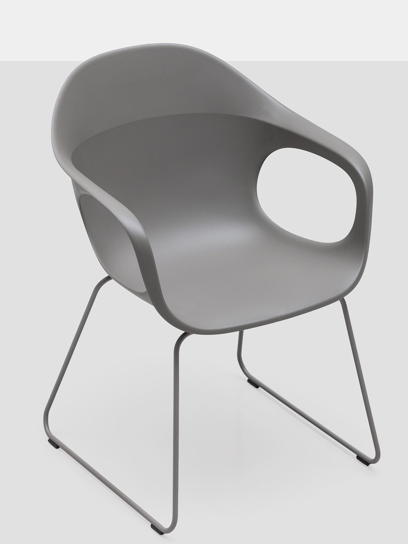 Fauteuil Elephantino piètement à patins Kristalia