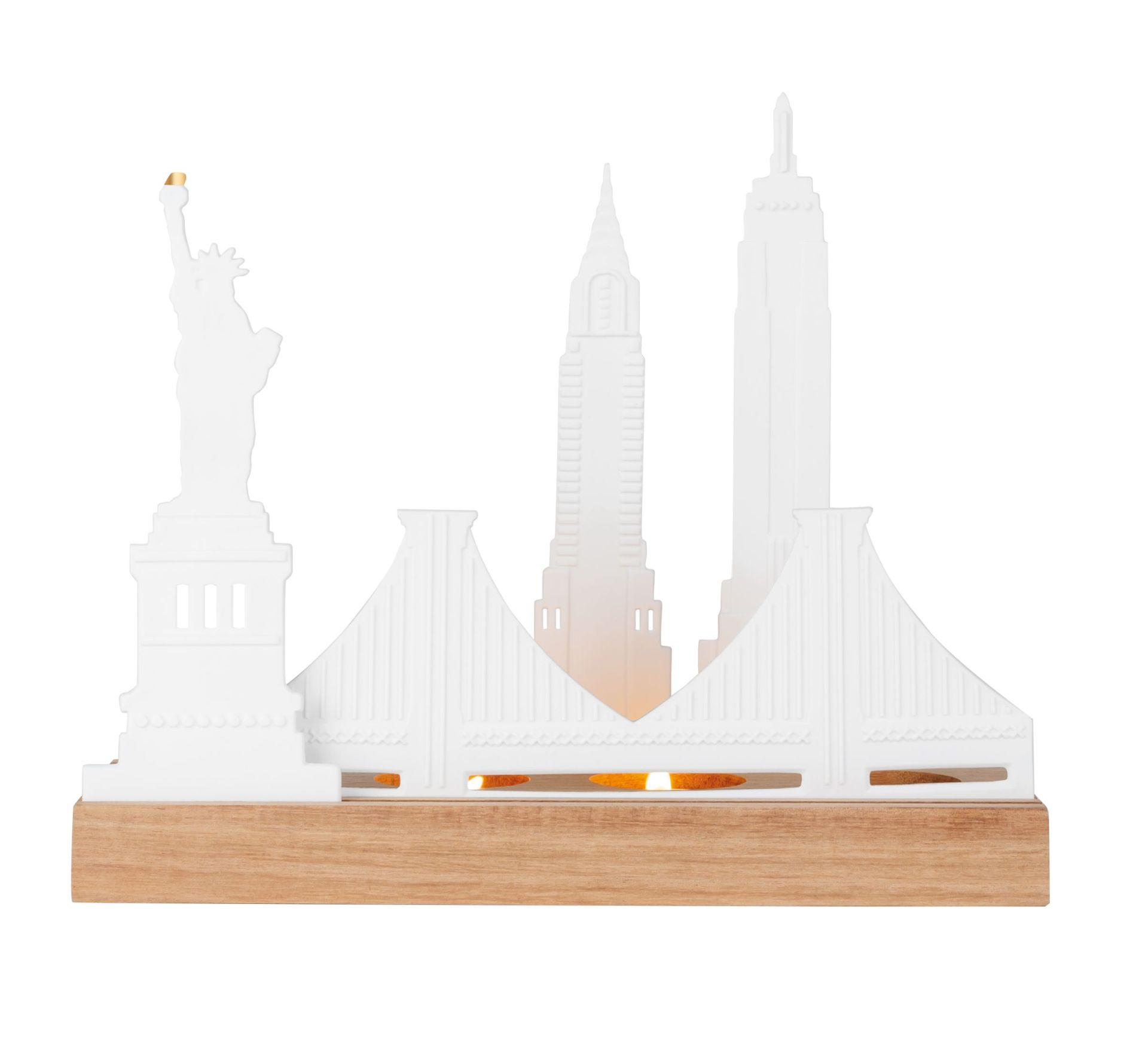 Objet lumineux Silhouette de la ville de New York Räder