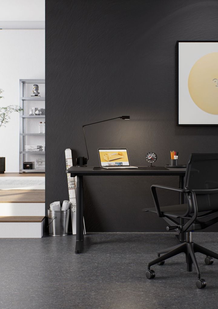 Tyde 2 table debout/assise bureau Home Desk bureau Vitra