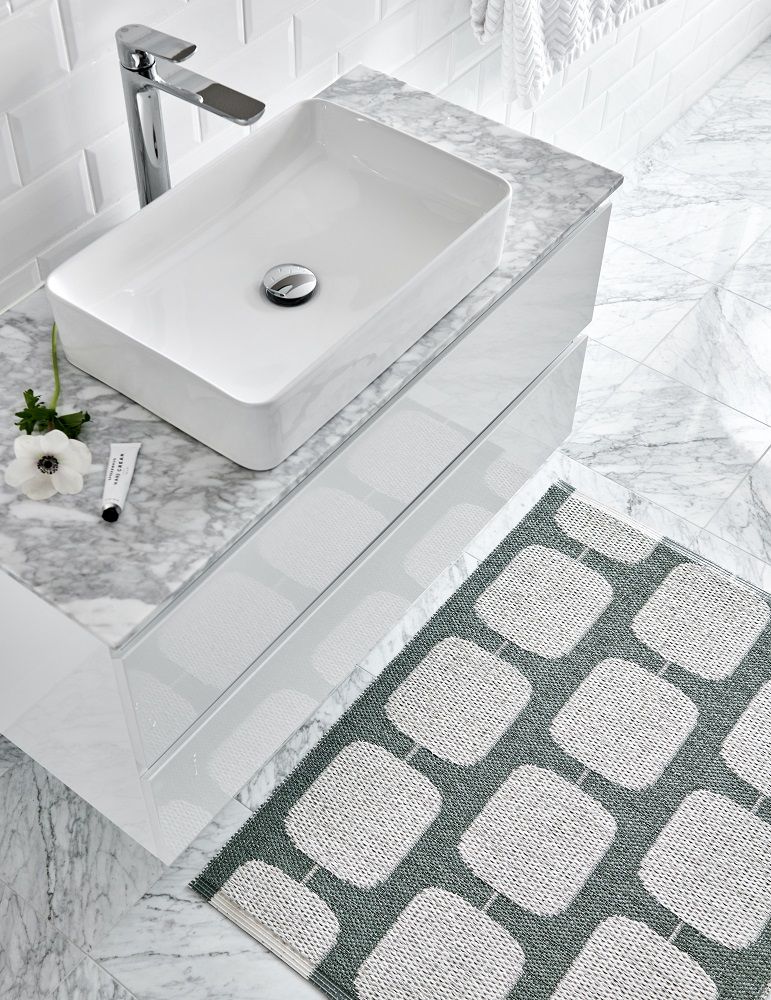 Sten Tapis en plastique 70x100 cm Pappelina Nougat/Vanilla