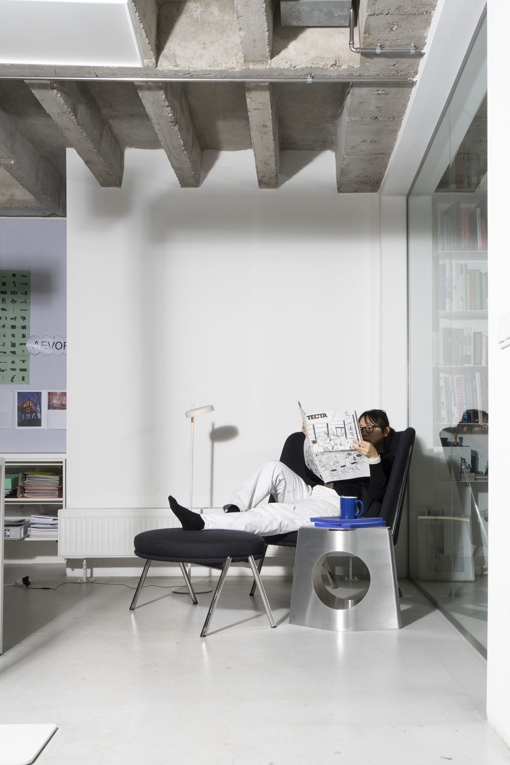 Prism Tabouret empilable / Table d'appoint Tecta