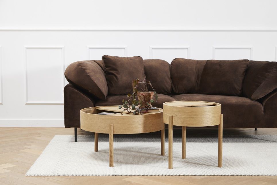 Arc Table d'appoint Chêne huilé Ø 42 cm Woud