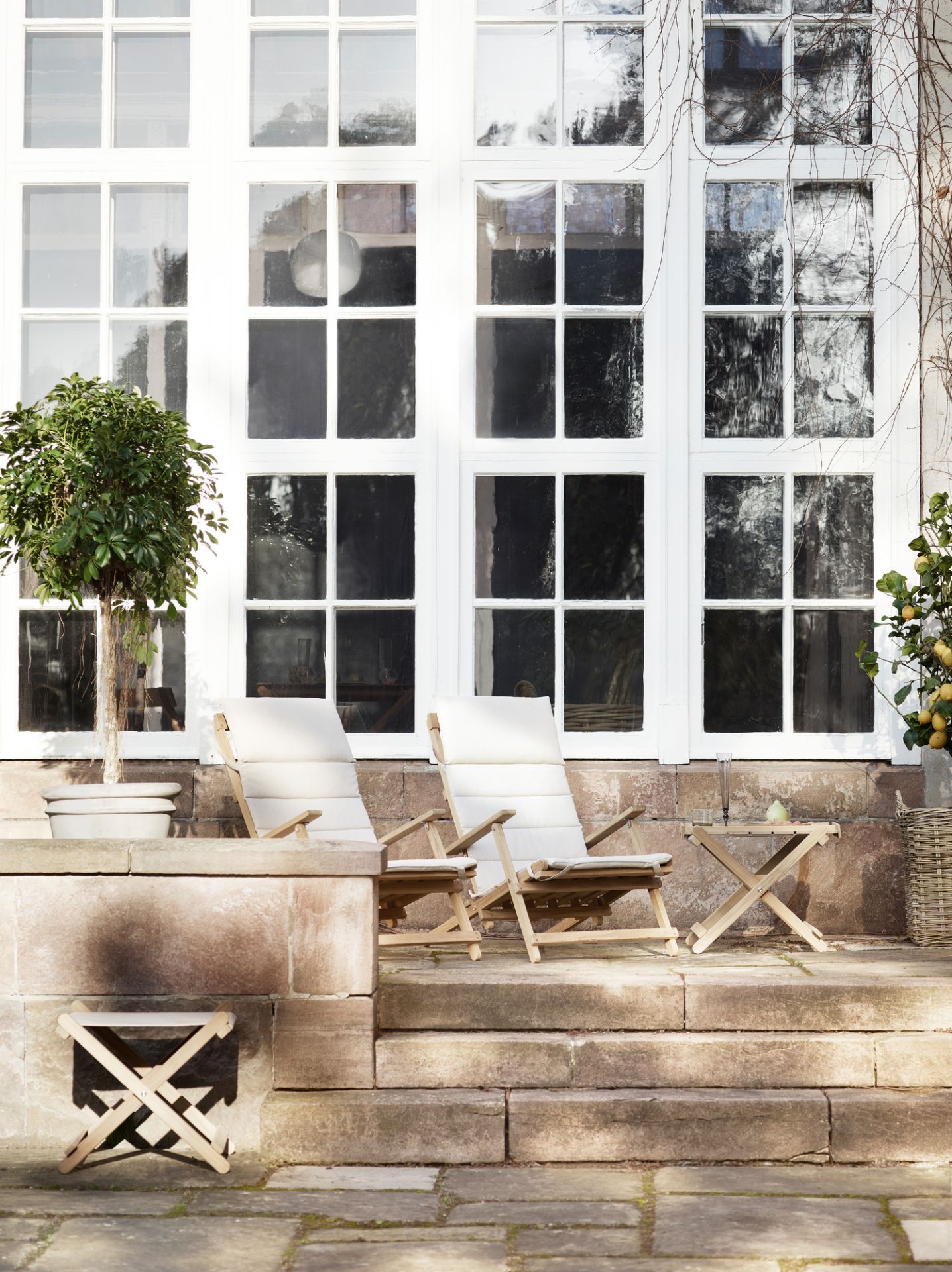 Mogensen chaise longue incl. coussin outdoor Carl Hansen &amp; Søn