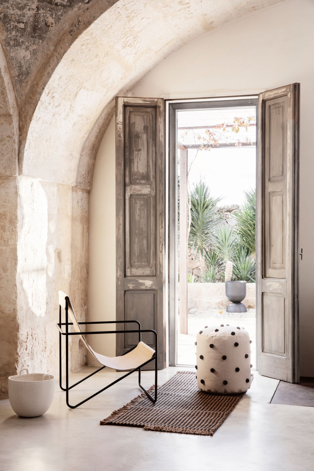 Desert Lounge chaise Noir Ferm Living