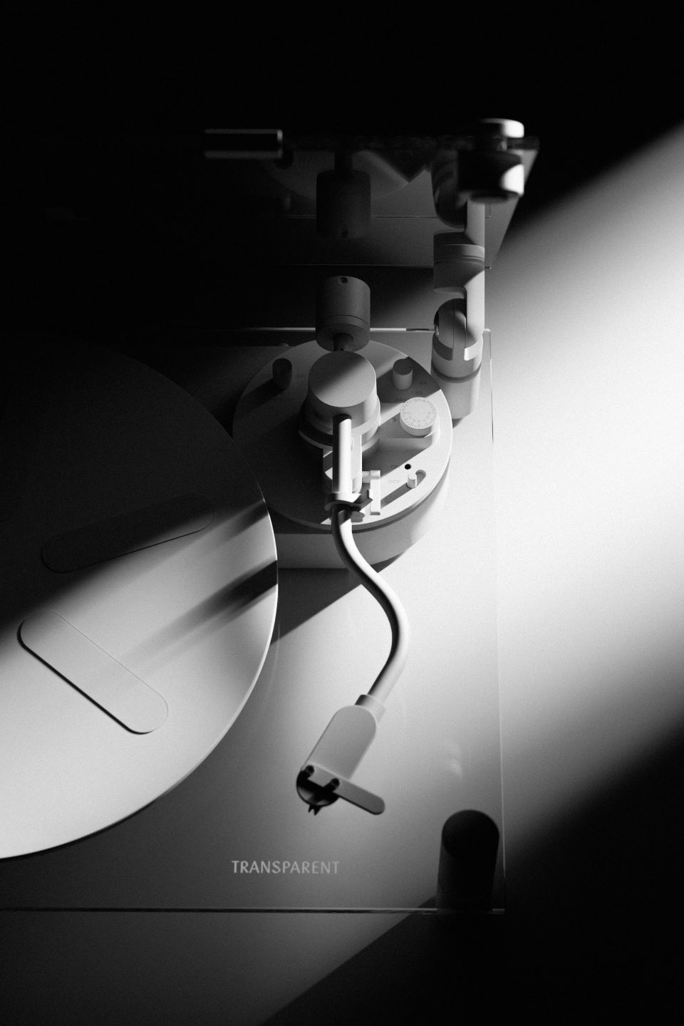 Plateau tournant transparent Transparent